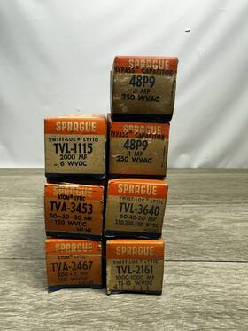 Sprague Tvl-1115 Twist Lok Vintage Lot New With Box