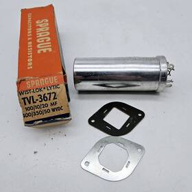Sprague Tvl-1471 Tvl 3672 Can Electrolytic Capacitor Twist Lok Lytic Nib