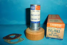 Tvl-1943 Sprague Electrolytic Can Capacitor 20uf 500v 20mfd 500vdc Nos/nib