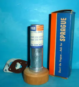 Tvl-2438 Sprague Electrolytic Can Capacitor 60/60uf 150v 60/60mfd 150vdc Nos