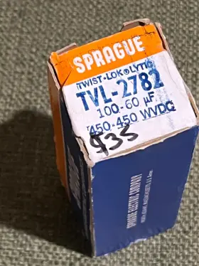 Tvl-2782 Sprague Nos - 100 60 Uf 450 Wvdc In Box
