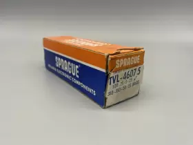 Tvl-46075 Sprague Can Capacitor 100-5 Uf 350-25 Wvdc Twist Lok