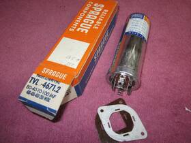 Sprague Tvl-4671.2 Nos Vintage Can Capacitor 80-40-10 400v And 100uf 200v