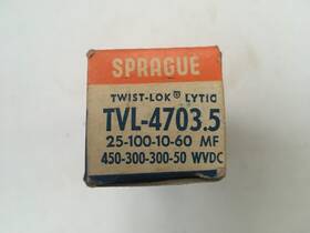 Sprague Tvl-4703.5 Nos Can Capacitor Tvl-4703