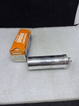 Sprague Tvl-4714.6 Can Electrolytic Capacitor Twist Lok Lytic Nib