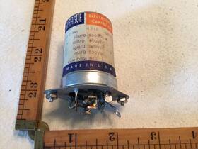 Sprague Tvl-4940 One 10-10-10-10 Mf 500-500-500-500 V Capacitor Used
