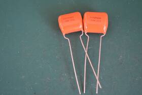 Sprague Vishay 225p400v Orange Drop Nos .1 Uf 400 Vdc Audio Receiver Guitar Tone Capacitors 2