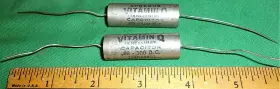191p68491 Sprague Vitamin Q 2 .68uf 100vdc Caps Nos