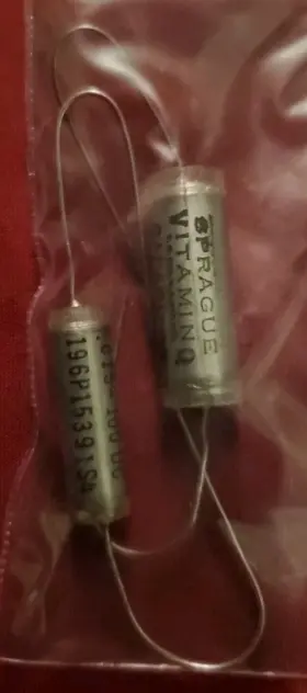 196p15391s4 Sprague Vitamin Q Capacitor .015 100dc 2pc