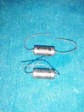 Sprague Vitamin Q 196p22396s2 2 Nos .022 Mfd 600 Volt Pio Guitar Tone Capacitors - Tested