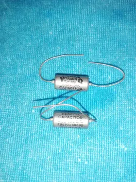196p22396s2 Sprague Vitamin Q 2 Nos .022 Mfd 600 Volt Pio Guitar Tone Capacitors - Tested