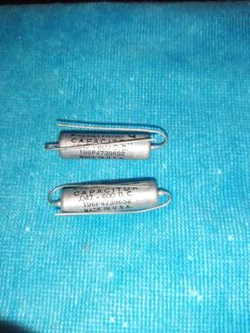Sprague Vitamin Q 196p47396s2 2 Nos .047 Mfd 600 Volt Pio Guitar Tone Capacitors - Tested