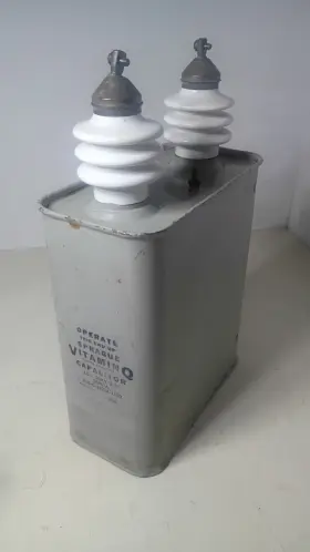25p57a Sprague Vitamin Q Huge Capacitor Type 2.0 Uf / 10kv Dc