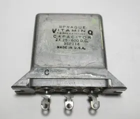 95p114 Sprague Vitamin Q Vitamin-q No. 2x 0.25uf 600v Capacitors 1 Pc. Tested
