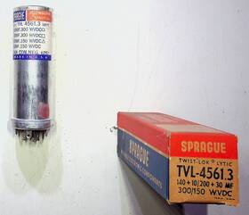 Sprague Vitamin Q Tvl-4561.3 Electrolytic Capacitor 300/150wvdc Nos Usa