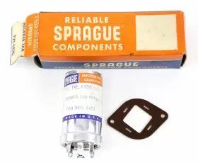 Tvl-1426 Sprangue Sprague Twist Lok 120 Mf 150 Wvdc Capacitor Nos Electronic Radio Part Tvl-1426 Sprangue Sprague Twist Lok 120 Mf 150 Wvdc Capacitor Nos Electronic Radio Part
