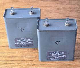 Teletype 158991 #158991 15 Mfd Capacitor Lot Of 2