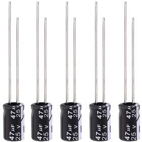 Tnisesm 47uf-25v-5x11 20pcs Electrolytic Capacitor 47uf 50v With Aluminum Radial Leads 47uf