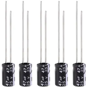 47uf-25v-5x11 Tnisesm 20pcs Electrolytic Capacitor 47uf 50v With Aluminum Radial Leads