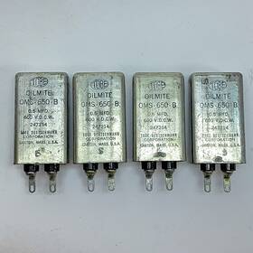 Tobe 650-b Nos Lot Of 4pc .5uf 600vdc Pio Capacitor Paper In Oil Capacitors Tested A