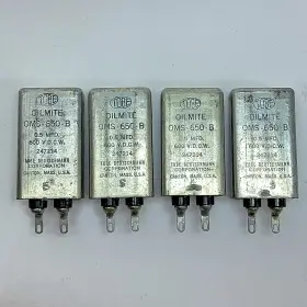 650-b Tobe Nos Lot Of 4pc .5uf 600vdc Pio Capacitor Paper In Oil Capacitors Tested A