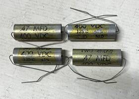Twu 4p47-9 Vintage .47 Mfd 400v Oil Capacitors 4 Lot