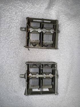 Ussr 12 495 Capacitor Air Variable 2 Section 12-495 Pf Lot Pcs