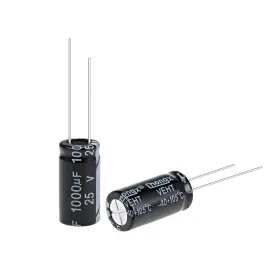 105c Uxcell 041814664019 25pcs Aluminum Electrolytic Capacitors 1000uf 25v
