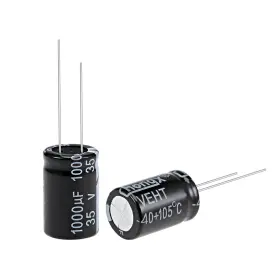 105c Uxcell 041814664194 10pcs 1000uf 35v Capacitor Aluminum Electrolytic Capacitors High Temp