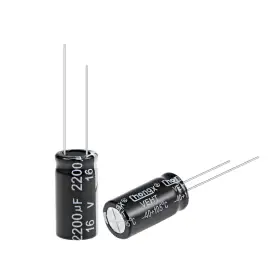 105c Uxcell 041814664347 25pcs Aluminum Electrolytic Capacitors 2200uf 16v