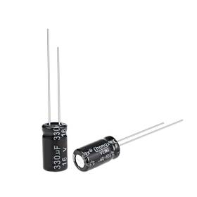 Uxcell 041814664385 330uf 16v Capacitor Aluminum Electrolytic Capacitors 105c High Temp 100pcs