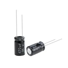 105c Uxcell 041814664552 25pcs Aluminum Electrolytic Capacitors 470uf 35v