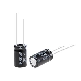 Uxcell 041814664613 25pcs Aluminum Electrolytic Capacitors 680uf 25v 105c