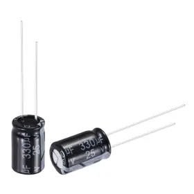 105c Uxcell 632702042462 330uf 25v Capacitor Aluminum Electrolytic Capacitors High Temp 50pcs