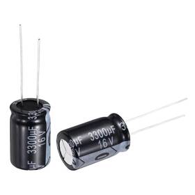 Uxcell 632702042493 3300uf 16v Capacitor Aluminum Electrolytic Capacitors 105c High Temp 10pcs