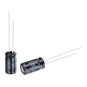 Uxcell 676766313861 220uf 16v 6x12mm Electrolytic Capacitor Aluminum Capacitors 50pcs