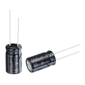 Uxcell 676766313915 1000uf 16v 10x17mm Electrolytic Capacitor Aluminum Capacitors 24pcs