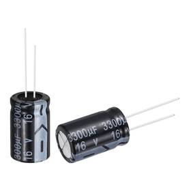 Uxcell 676766313991 3300uf 16v 13x21mm Electrolytic Capacitor Aluminum Capacitors 24pcs