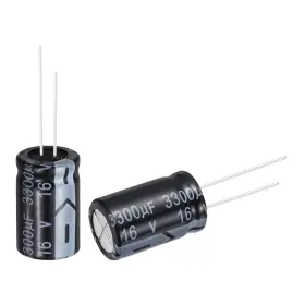 Uxcell 676766313991 3300uf 16v 13x21mm Electrolytic Capacitor Aluminum Capacitors 24pcs