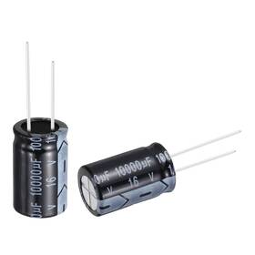 Uxcell 676766314035 10000uf 16v 16x26mm Electrolytic Capacitor Aluminum Capacitors 12pcs