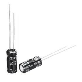 Uxcell 679134303860 10uf 63v 5x11mm Electrolytic Capacitor Radial Leads Aluminum Capacitors 15pcs