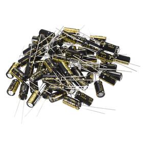 Uxcell 714998282316 Aluminum Radial Electrolytic Capacitor 1uf 400v Life 6.3 X 12 Mm Black 50pcs