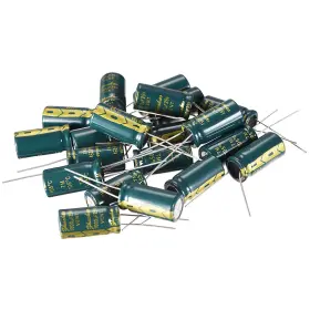 Uxcell 714998309440 20 X Aluminum Radial Electrolytic Capacitor Low Esr Green 1000uf 25v 10x20mm