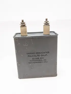90-335 Varian Associates Vintage Oil Filled Capacitor 600 Usa