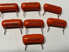 Vishay Sprague .0039 Qty 7- Nos Orange Drop Uf 1600v 715p Guitar Amp Tone Capacitor