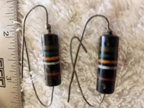 Vishay Sprague .015 F Matched Pair Nos Bumble Bee Pio Capacitors 10% Tested