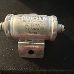 Vishay Sprague 48p18 Vintage Nos Nib Hypass Capacitor .5 Mf 50 Wvdc 3 Terminal 48p-18