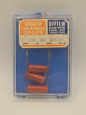 6ps-s39 Vishay Sprague Orange Drop .039 600v Mylar Capacitors