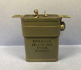 Vishay Sprague Ky108/p195015 Vintage Medical Grade Pio Capacitor 1.0 .1 Mfd 250vdc Diy Tube Audio/amp
