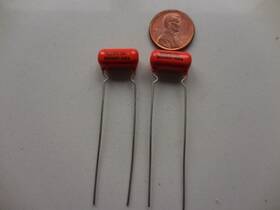 Vishay Sprague Sbe6ps-d50 Two 2x New .005uf 600vdc 10% Tone Capacitors
